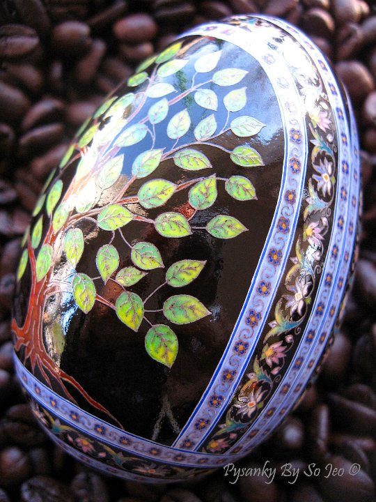 Trees Ukrrainian Easter Egg Pysanky By So Jeo